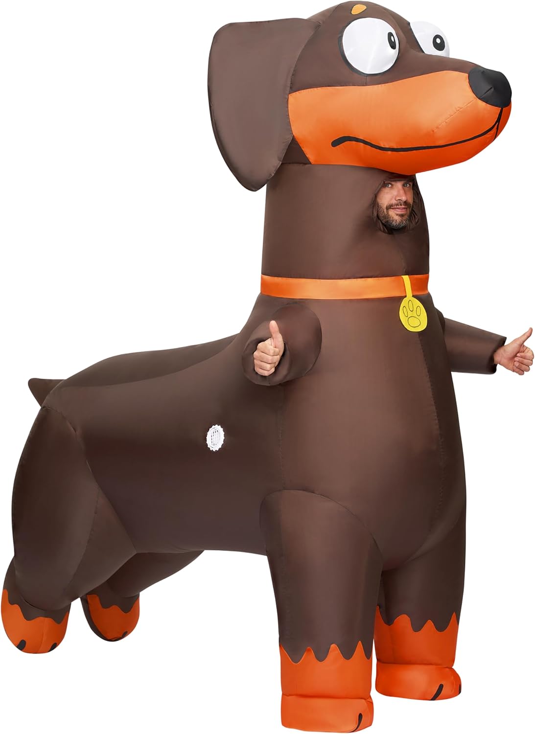 Dachshund Inflatable Costume for Adults - Fun Halloween Outfit