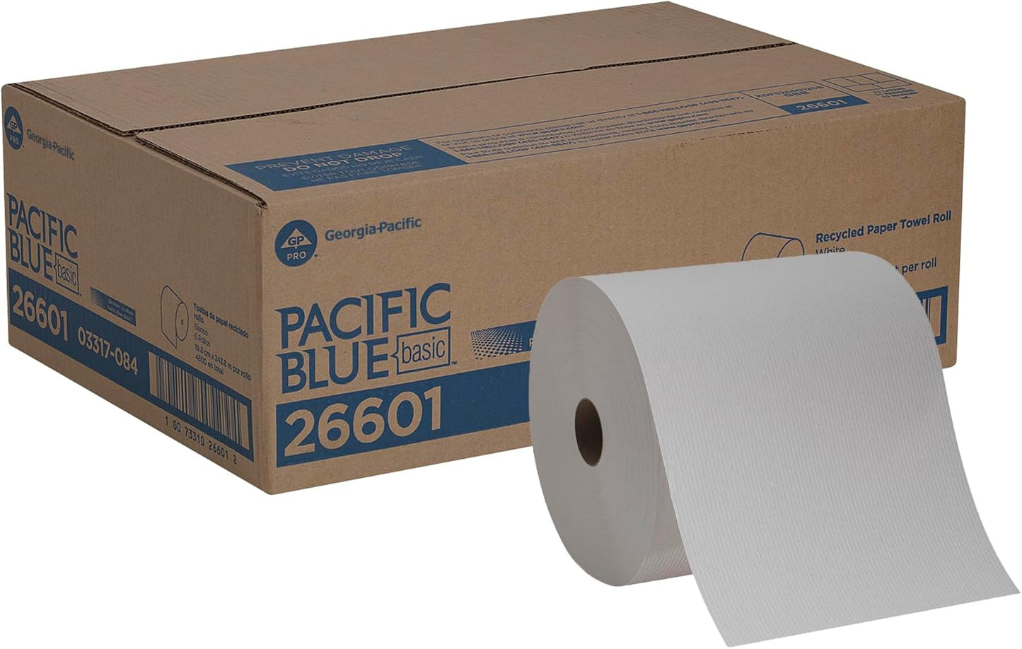 Georgia-Pacific Blue Basic Recycled Paper Towel Rolls for Everyday Use