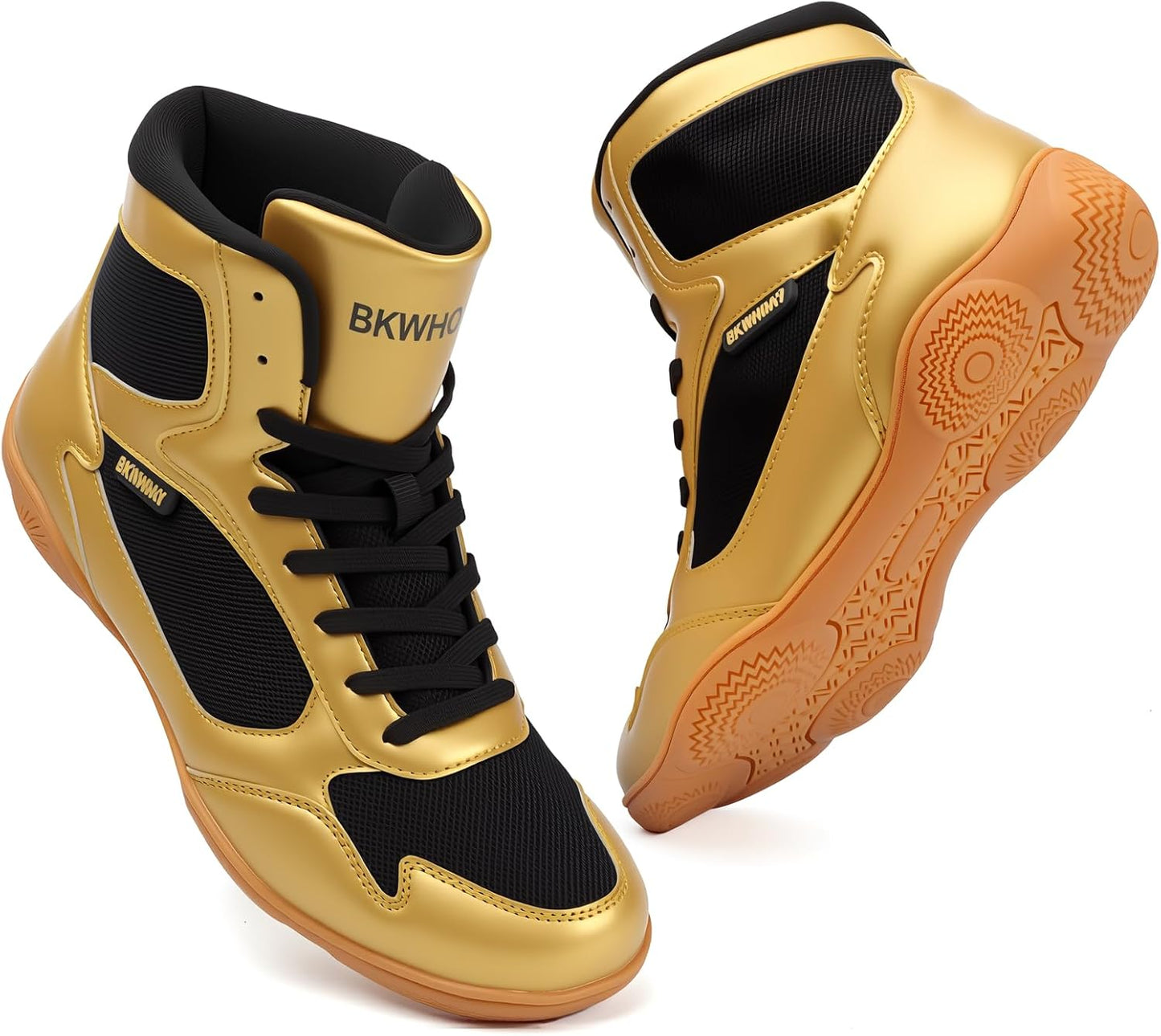 Wrestling Shoes for Men High Top Fitness Weightlifting Boots