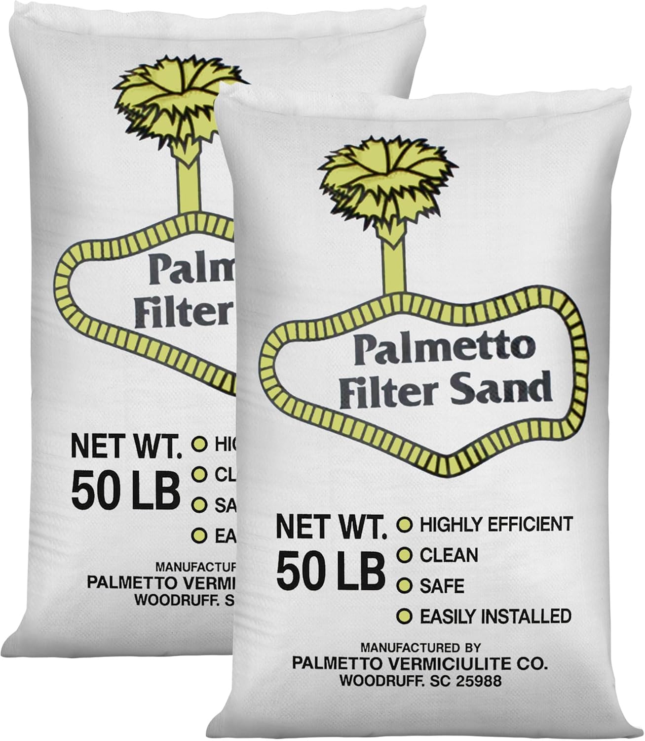 Palmetto Pool Filter Sand 2 Pack for Clean and Clear Water