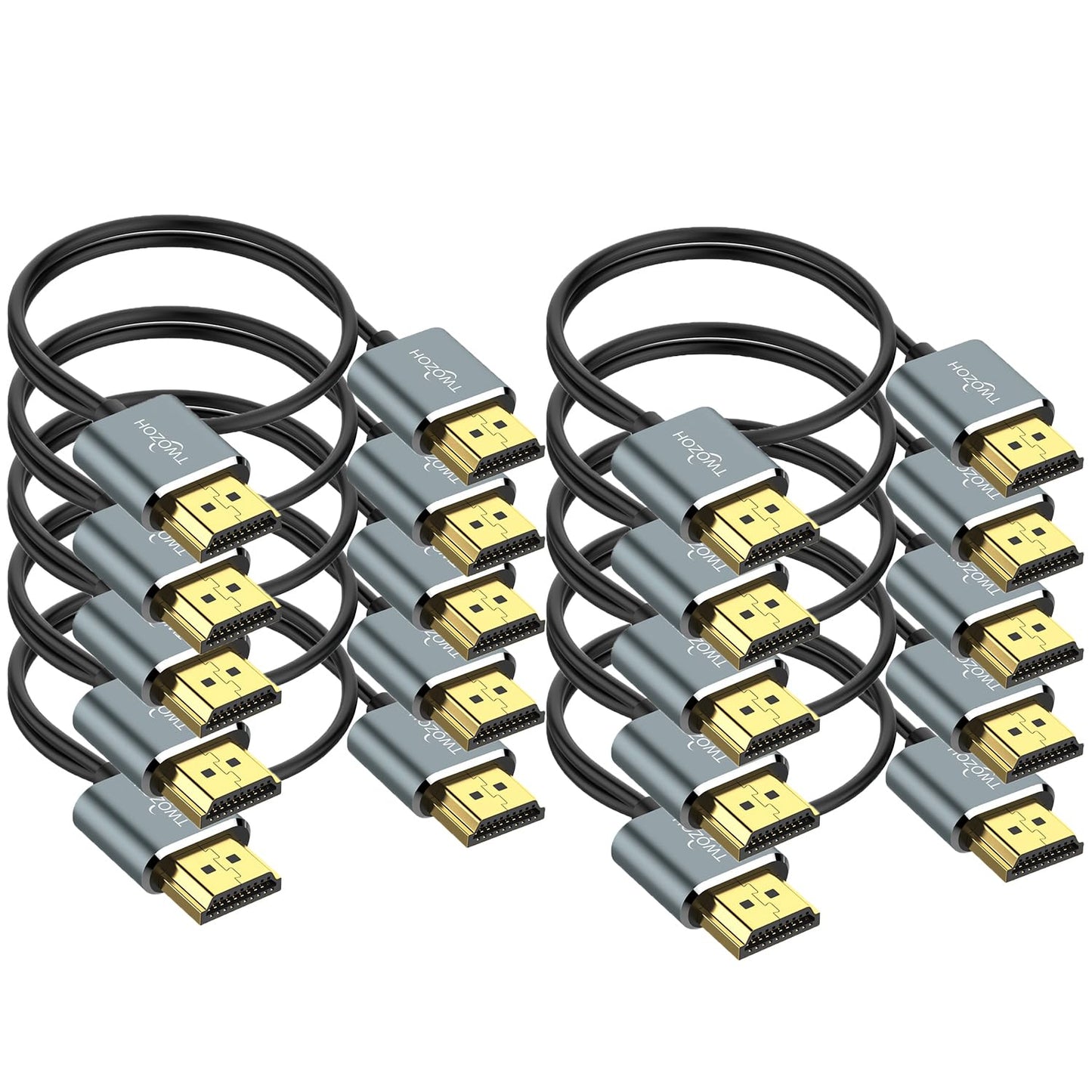 Twozoh Slim 4K HDMI Cable 3.3FT for High-Speed Connections