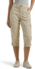 Lee Womens Plus Size Ultra Lux Comfort Cargo Capri - Relaxed Fit Pants