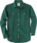 Dubinik Chambray Shirt Men Long Sleeve Button-Down - Versatile Work