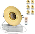 Premium 4-inch LED Recessed Gimbal Light - 5 CCT Adjustable