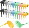 Kids Earbuds Bulk 200 Pack Macaron Colors Mixed - Classroom Headphones