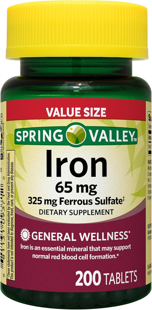 200 Iron Tablets Boost Energy