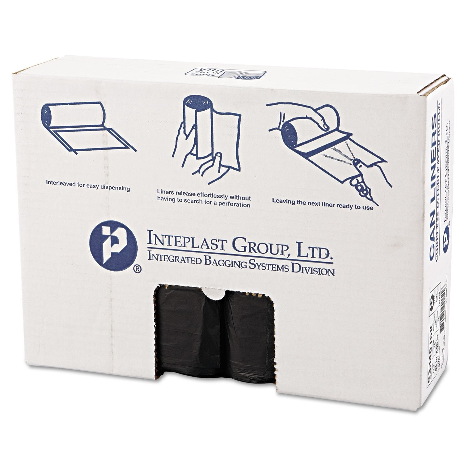 Inteplast Coreless Trash Can Liner for Commercial Use