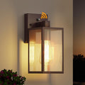 WIHTU Oil Rubbed Bronze Dusk to Dawn Porch Light Fixtures