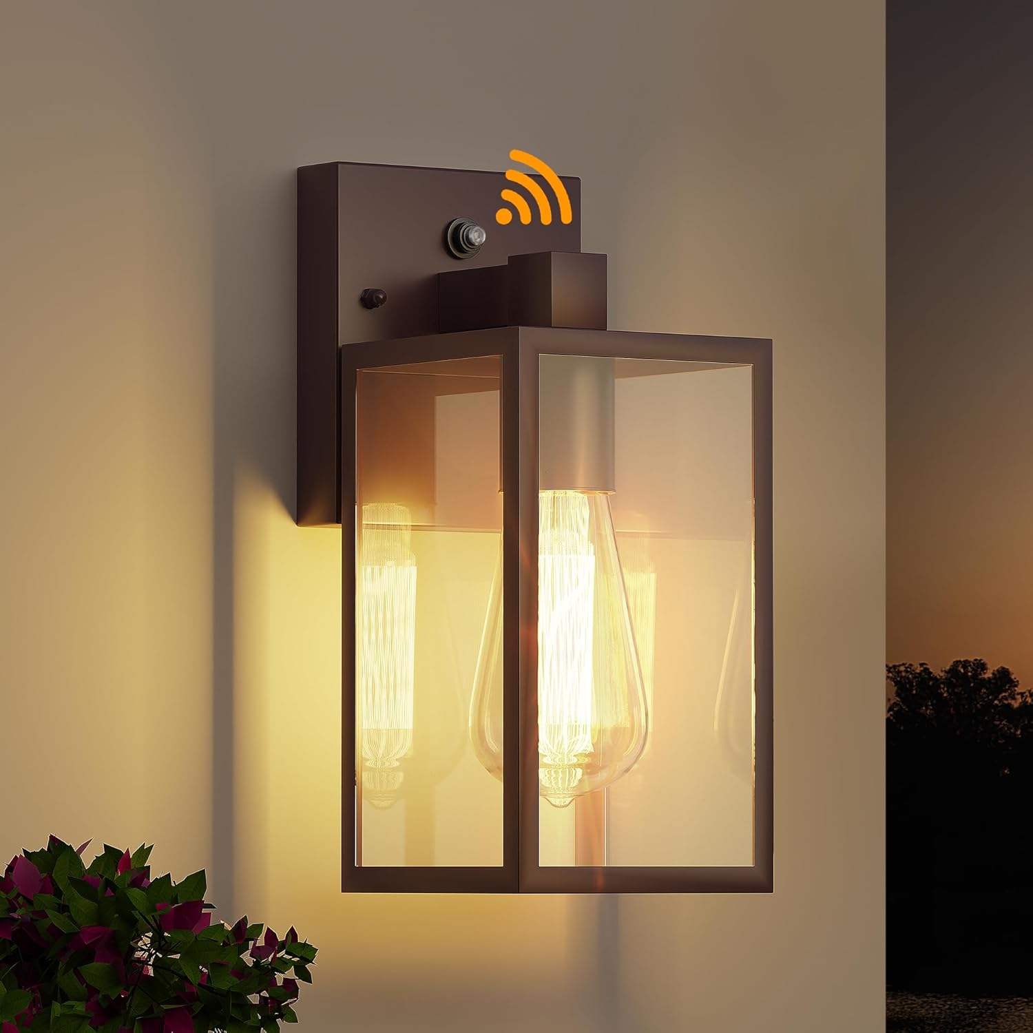 WIHTU Oil Rubbed Bronze Dusk to Dawn Porch Light Fixtures