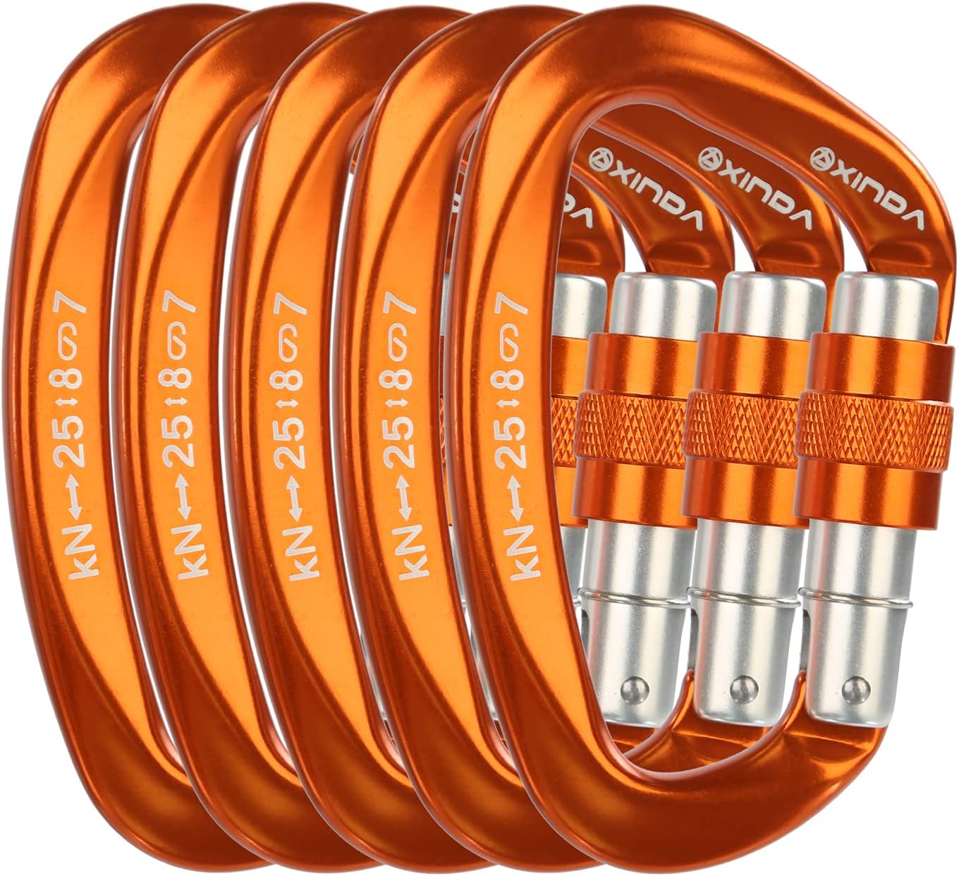 Screwgate Locking Carabiner Clip for Climbing and Outdoor Use