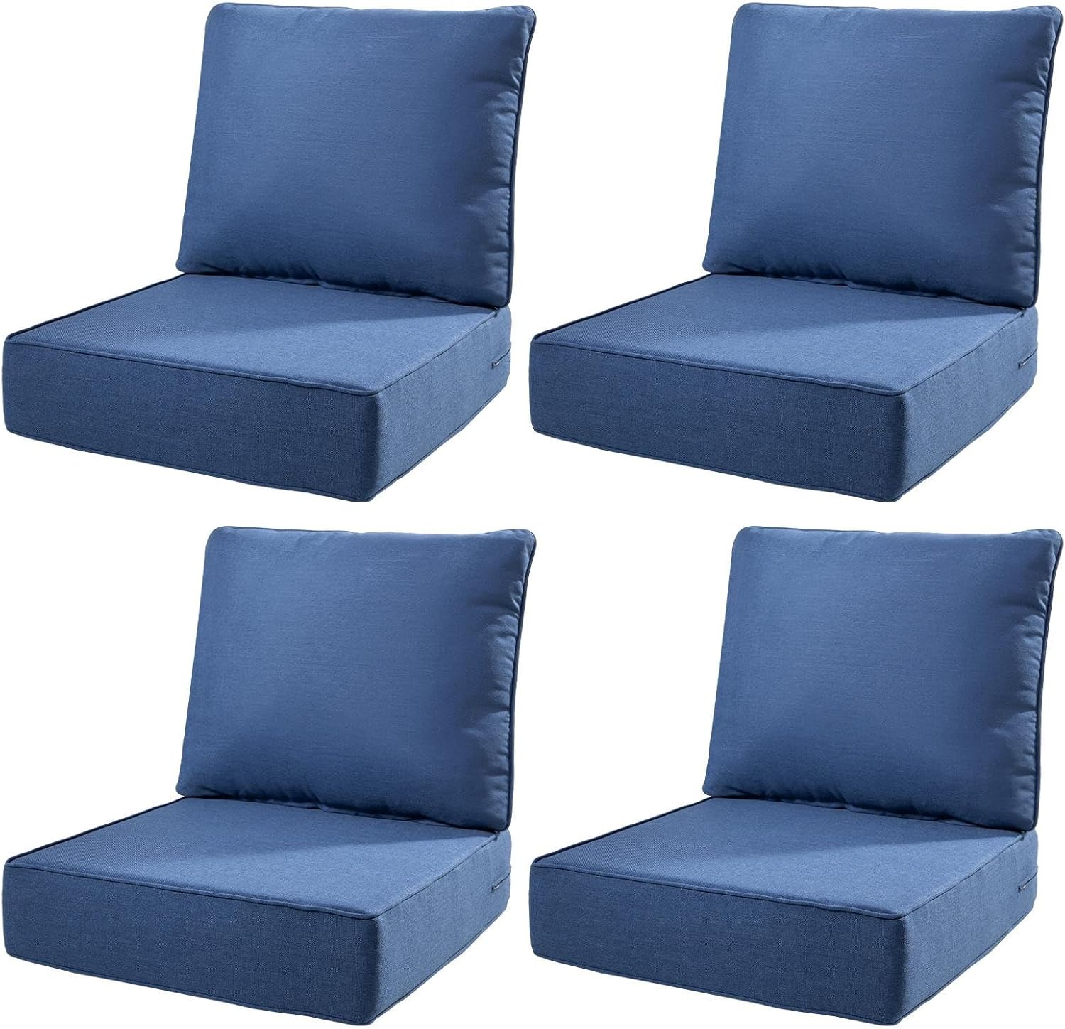 6 Thick Outdoor Cushions for Deep Seat Patio Furniture Upgrade