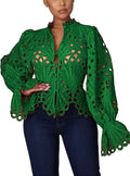 Doweha Womens Sexy Ruffle Long Sleeve Lace Top 2025 - Flattering Night