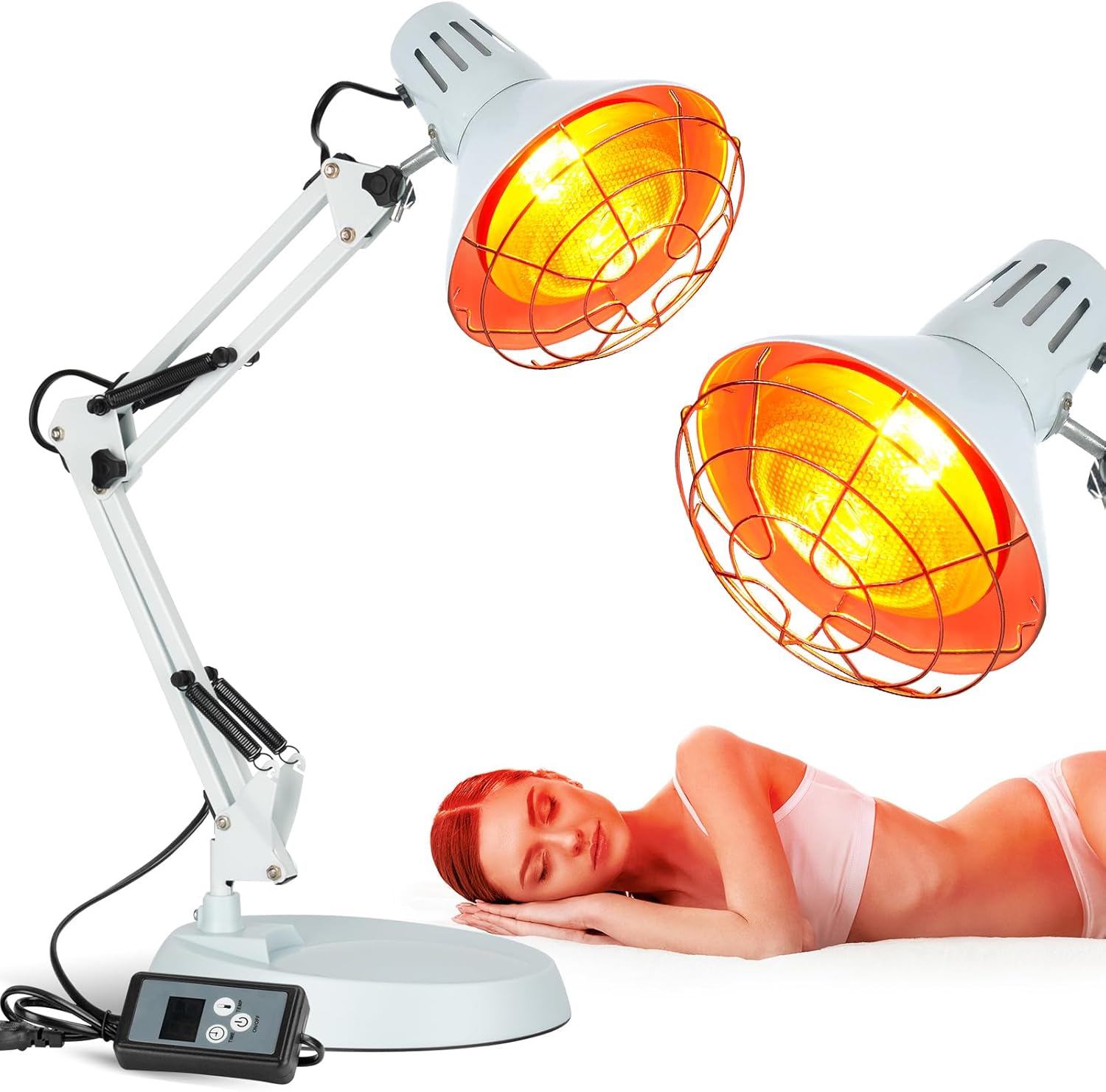 150W Infrared Heat Lamp - Pain Relief for Body, Neck & Joints