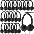 Classroom Headphones 18 Pack Bulk - Individually Wrapped Student