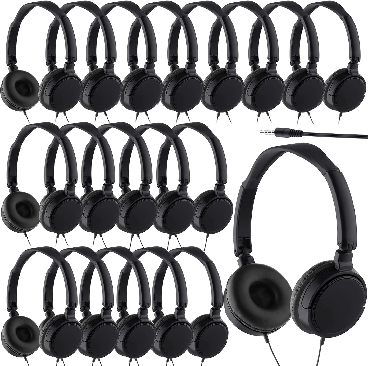 Yunsailing 18 Pack Classroom Headphones for Kids School Use