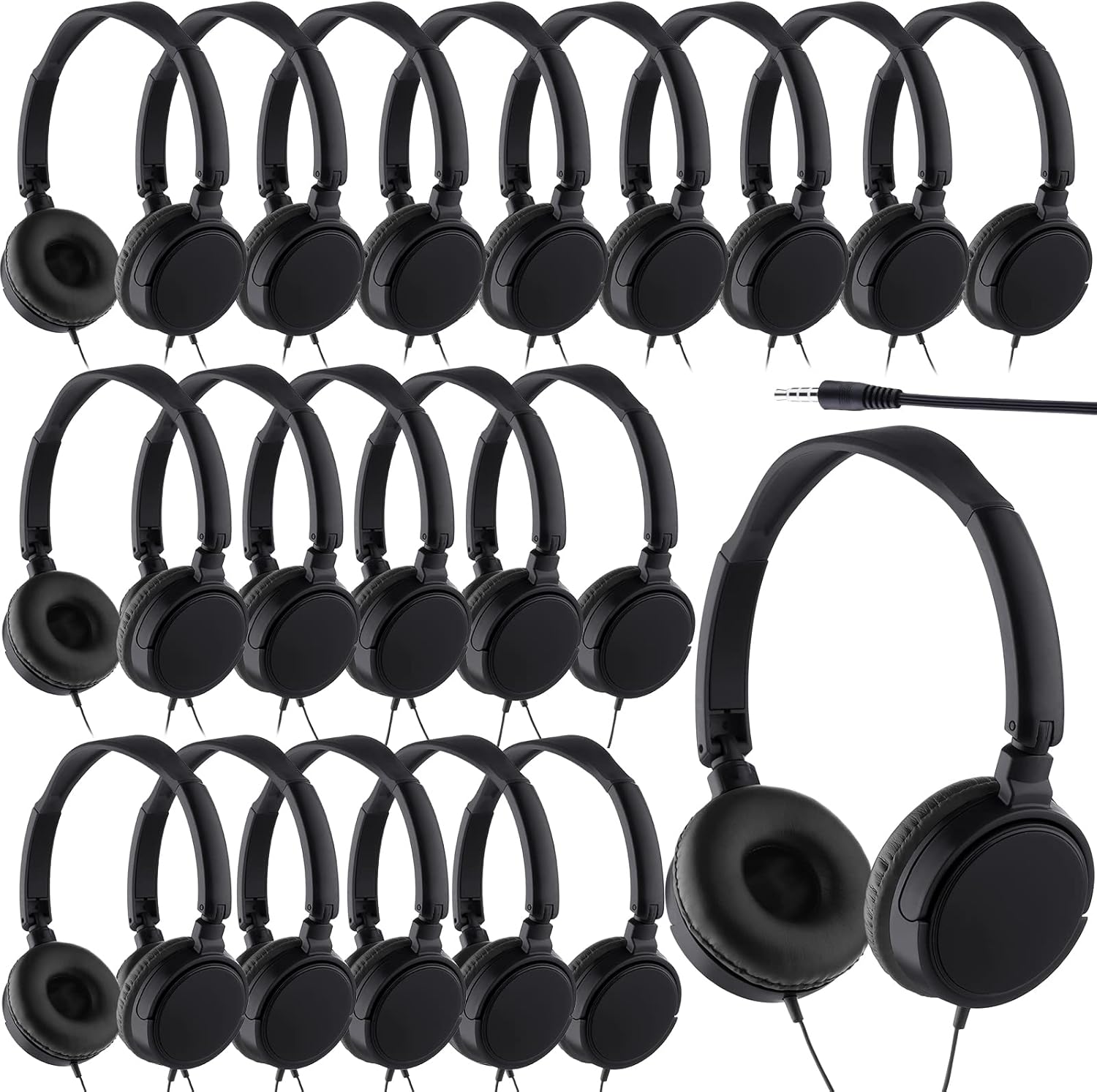 Yunsailing 18 Pack Classroom Headphones for Kids School Use
