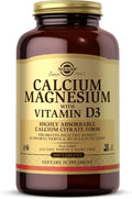 Calcium Magnesium with Vitamin D3 - Supports Bones & Muscle
