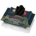 Black Unscented Camouflage Wet Wipes - Thick Biodegradable Outdoor