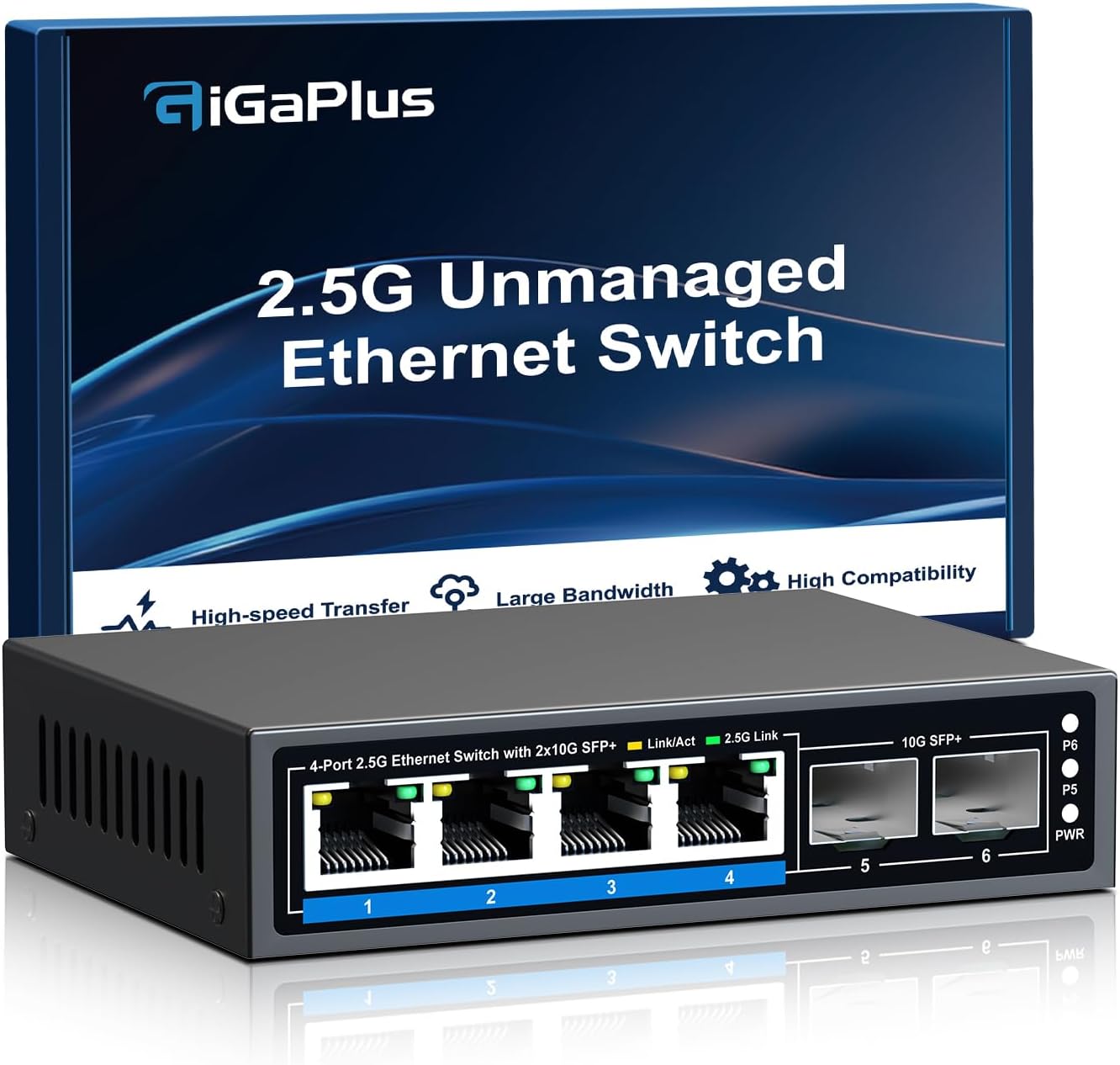6 Ports 2.5Gb Unmanaged Ethernet Switch for High-Speed Networking