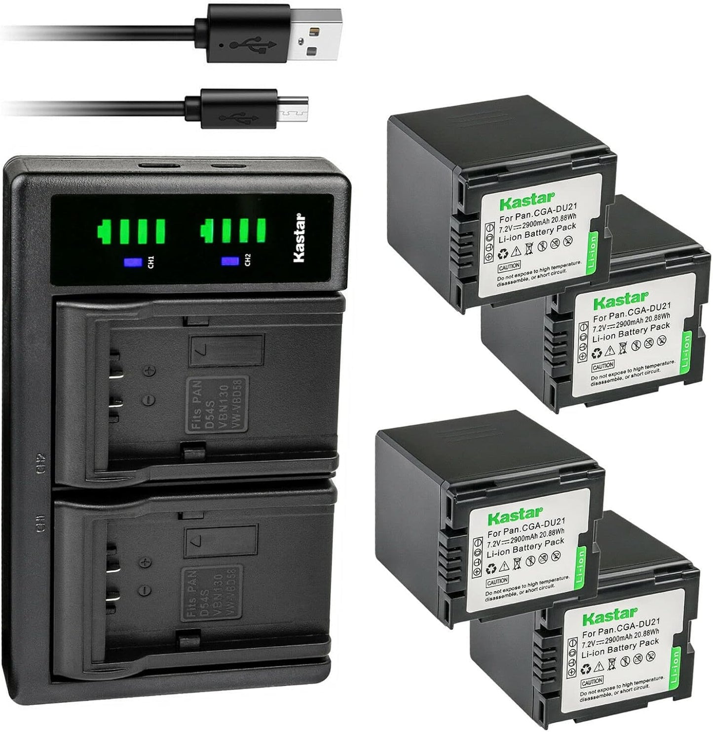 Kastar 4-Pack CGA-DU21 Battery and LTD2 USB Charger Review
