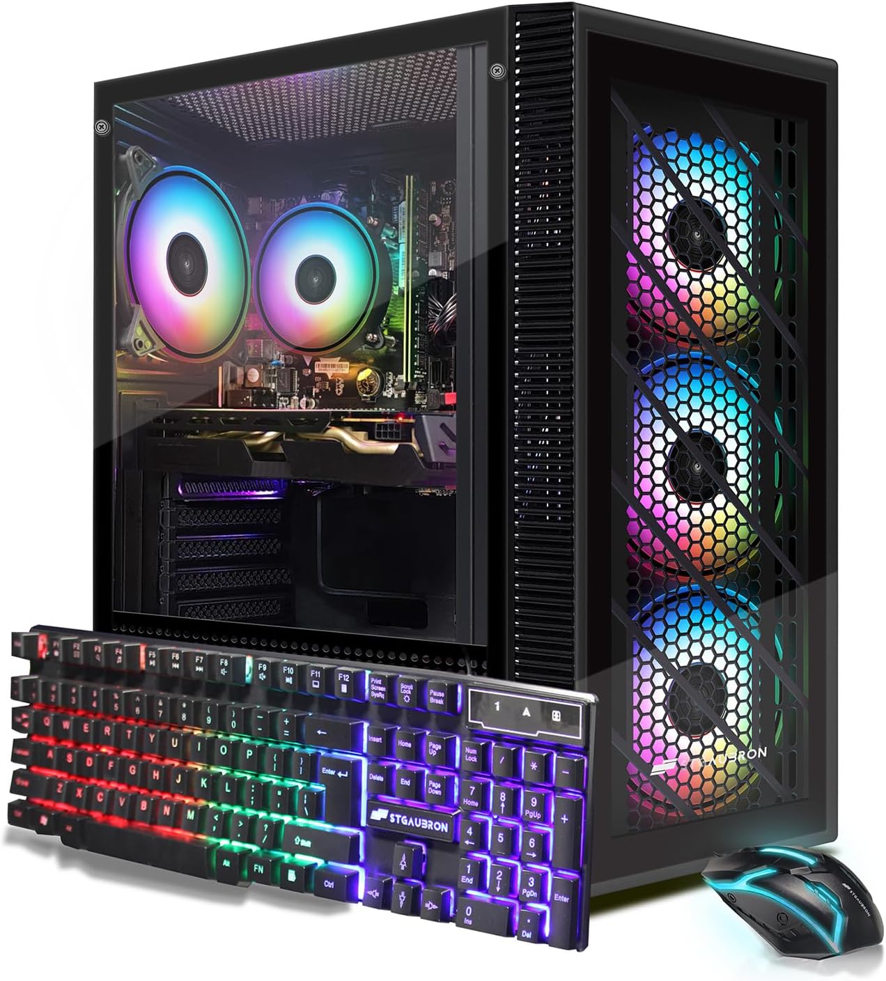High-Performance Gaming PC with Intel Core i7 and Radeon RX 590