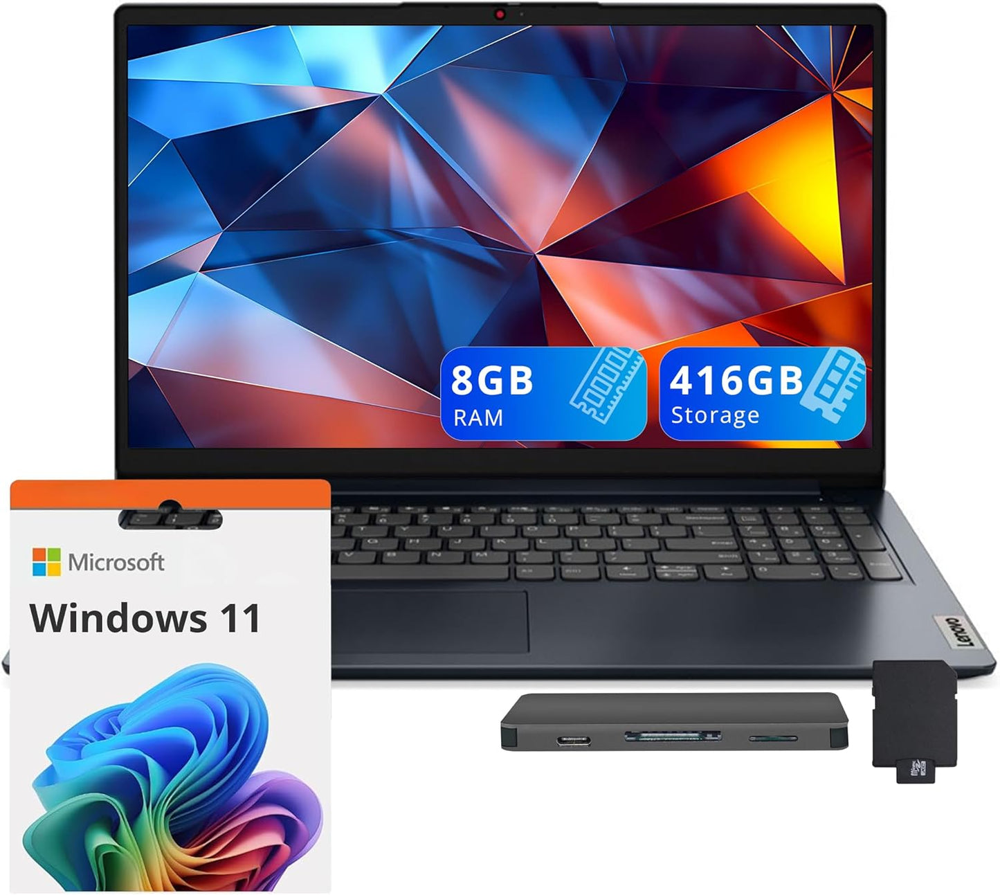 Lenovo IdeaPad 1 15.6 HD Laptop with 8GB RAM and 128GB SSD