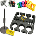 Multi Microphone Holder Cable Hanger & Desktop Mic Stand - Organize 6