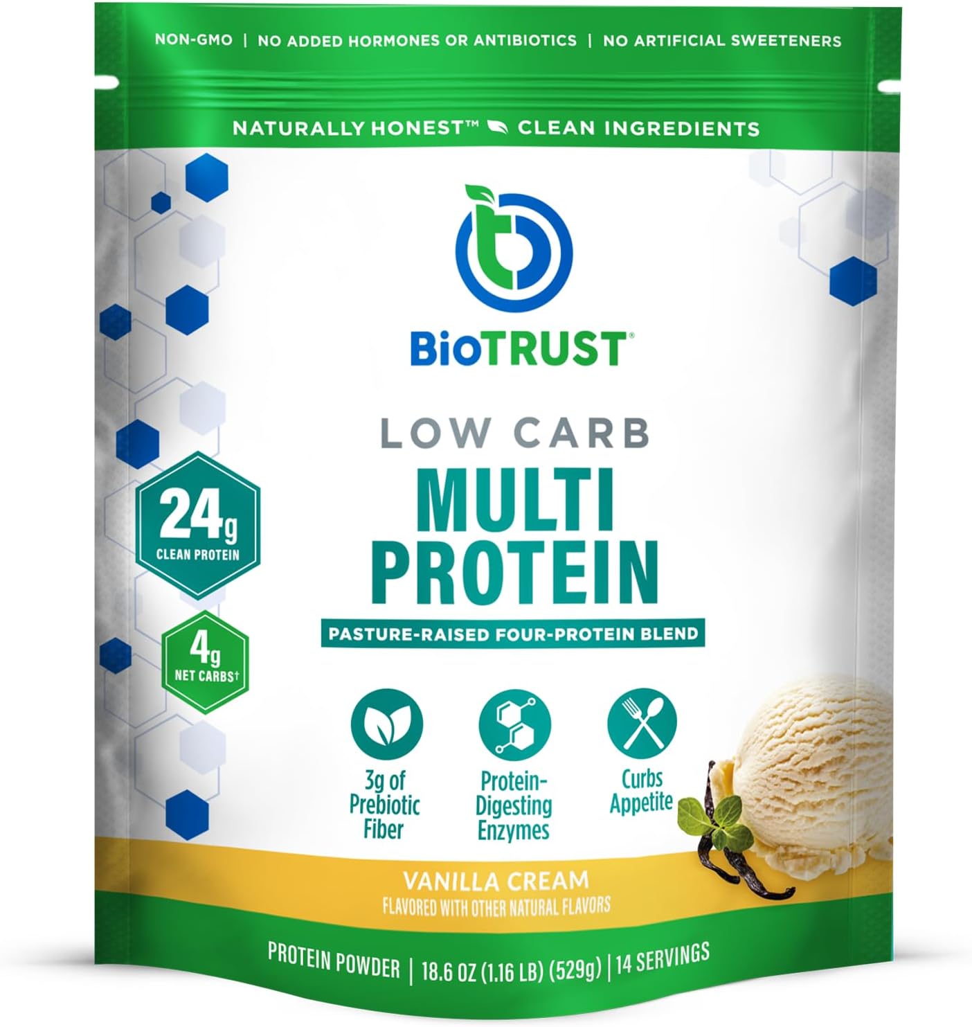BioTrust Low Carb Protein Powder for Delicious Vanilla Shakes