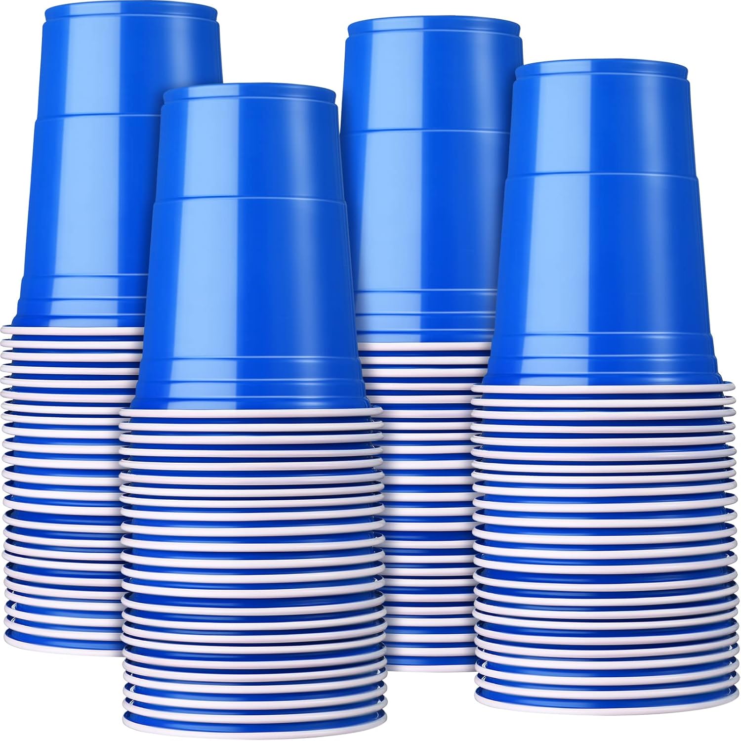 200 Pack 16 oz Plastic Cups for Parties and Events - Blue