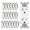 CML 20 Amp Decorator Receptacle Outlet TR - Compact 20A/125V