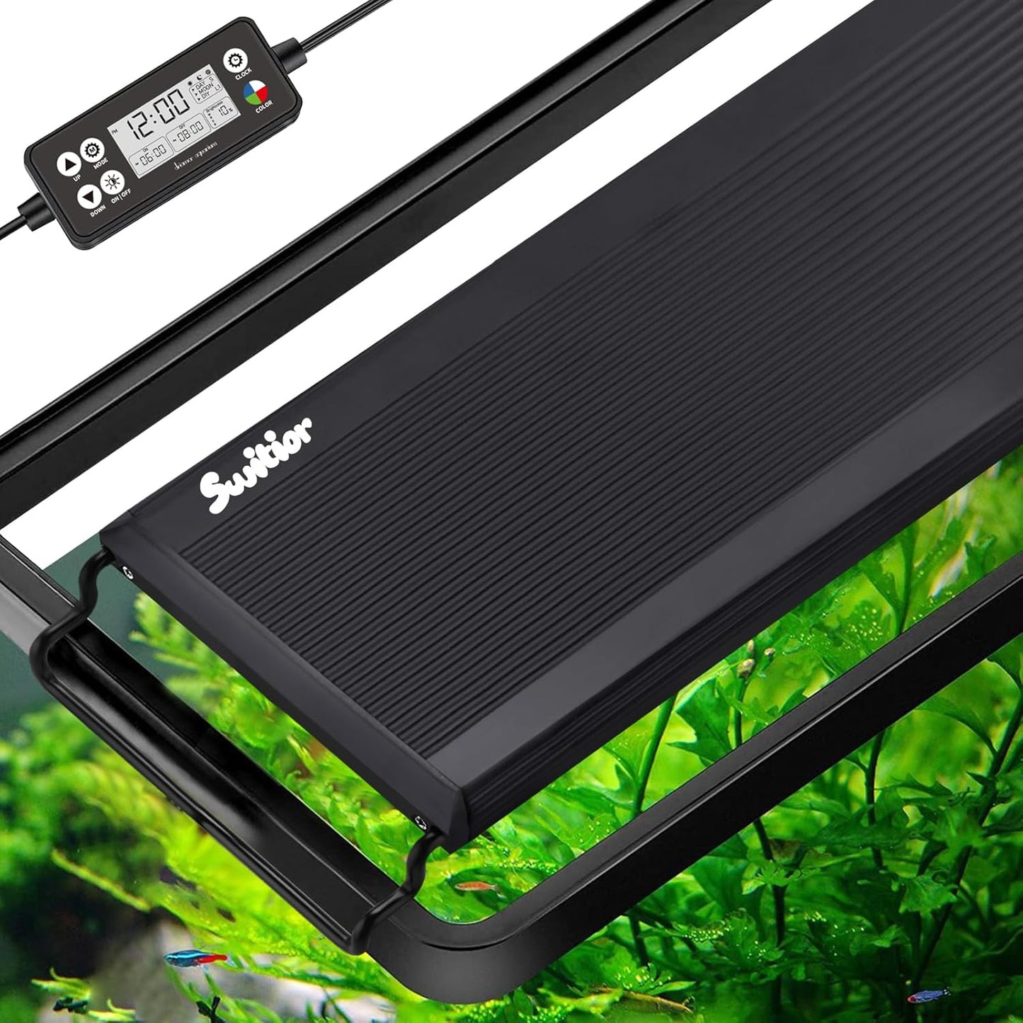 24/7 LED Aquarium Light with Timer for 18-24 Inch Tanks