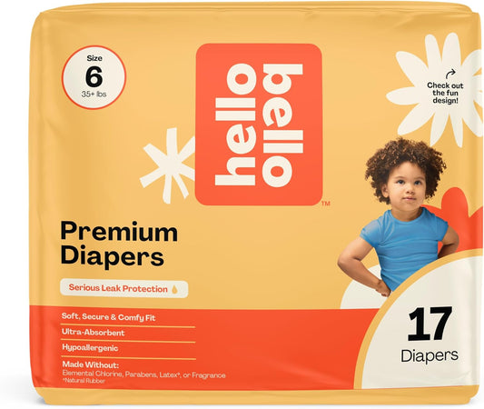 Hello Bello Size 6 Superstars - Premium Hypoallergenic Diapers