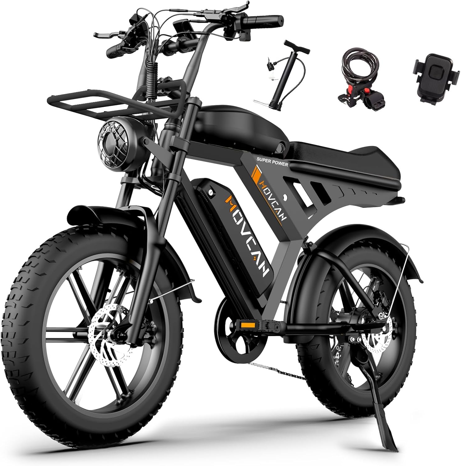 MOVCAN Electric Bike for Adults: 1500W Motor & Dual Battery