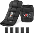 VBSD Adjustable Ankle Weights for Women Men - Adjustable 2-10 lb Pair