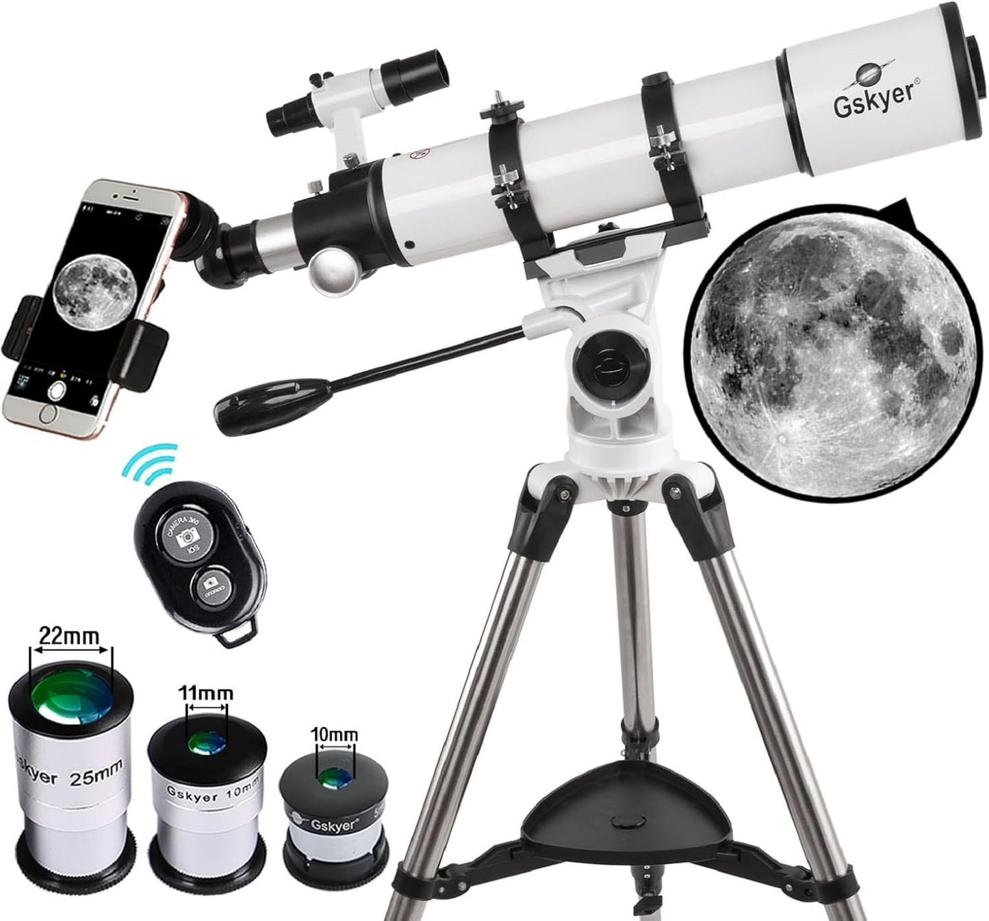 Gskyer Telescope 600x90mm AZ Refractor for Adults Astronomy