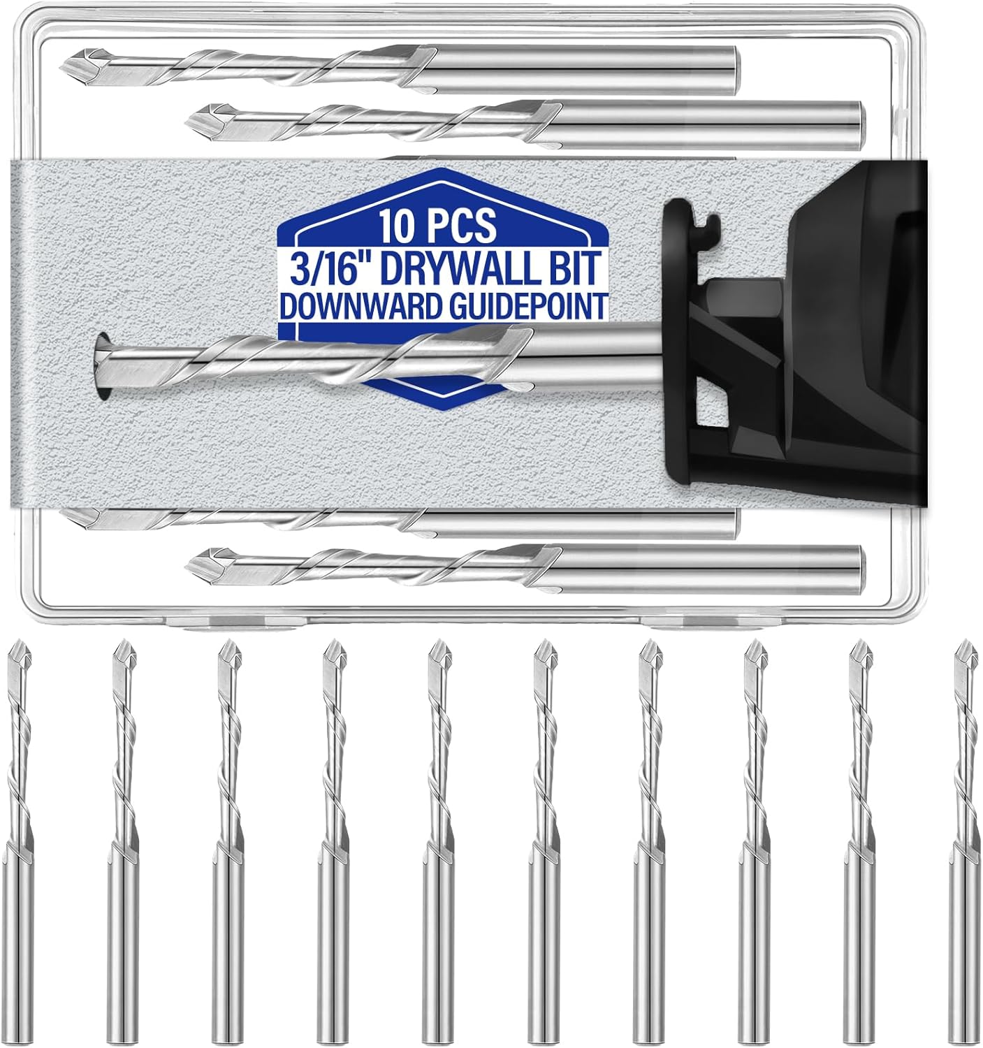 Tondiamo 25 Pcs Drywall Router Bits for Precision Cutting Tasks