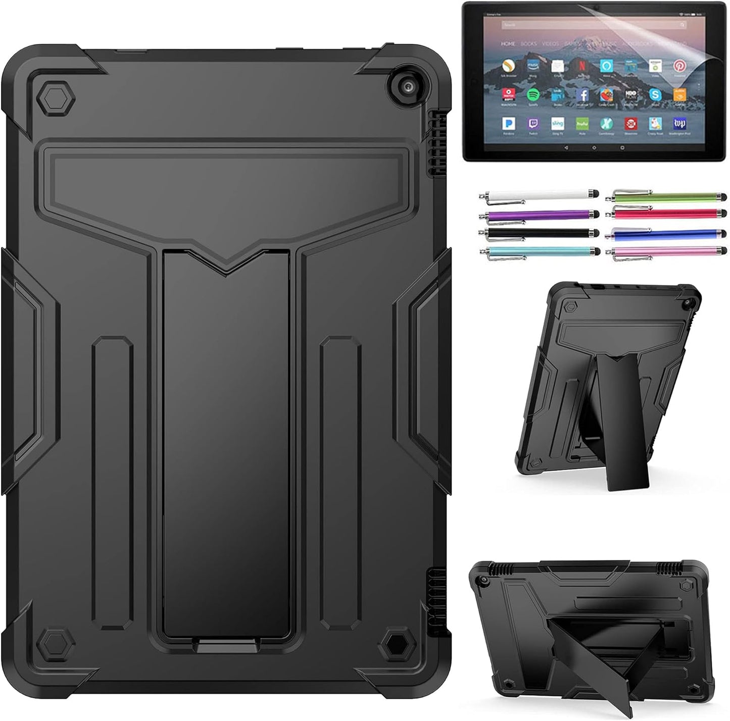Epicgadget Heavy Duty Case for Fire HD 10 and Plus Tablets