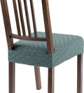 SearchI Stretch Dining Chair Seat Covers Set of 6 - Soft Removable