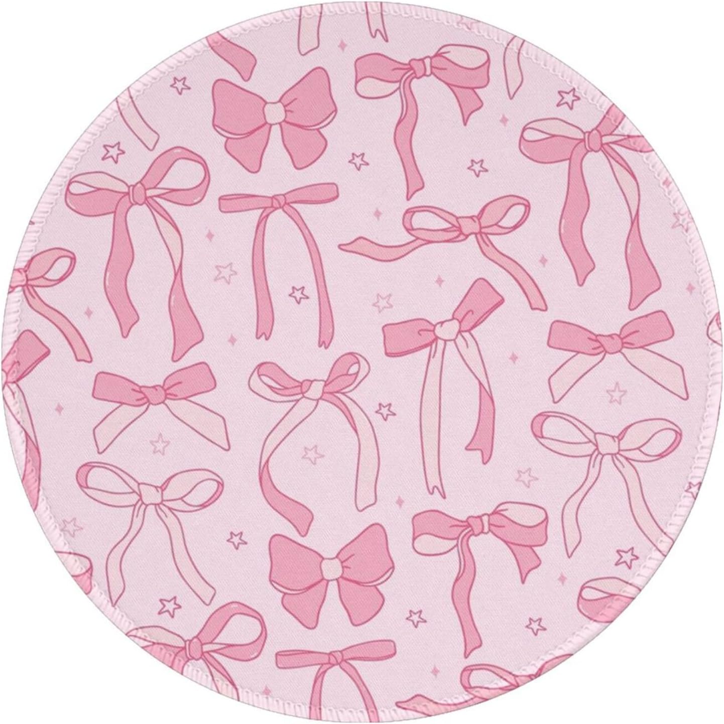 Non-Slip Travel Mouse Pad with Pink Bows - Haukea