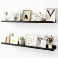 Picture Ledge Shelf Set of 2, 36 inch Floating Shelves for Photos