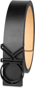 Calvin Klein CK Monogram Cut Out Buckle Belt for Casual Wear