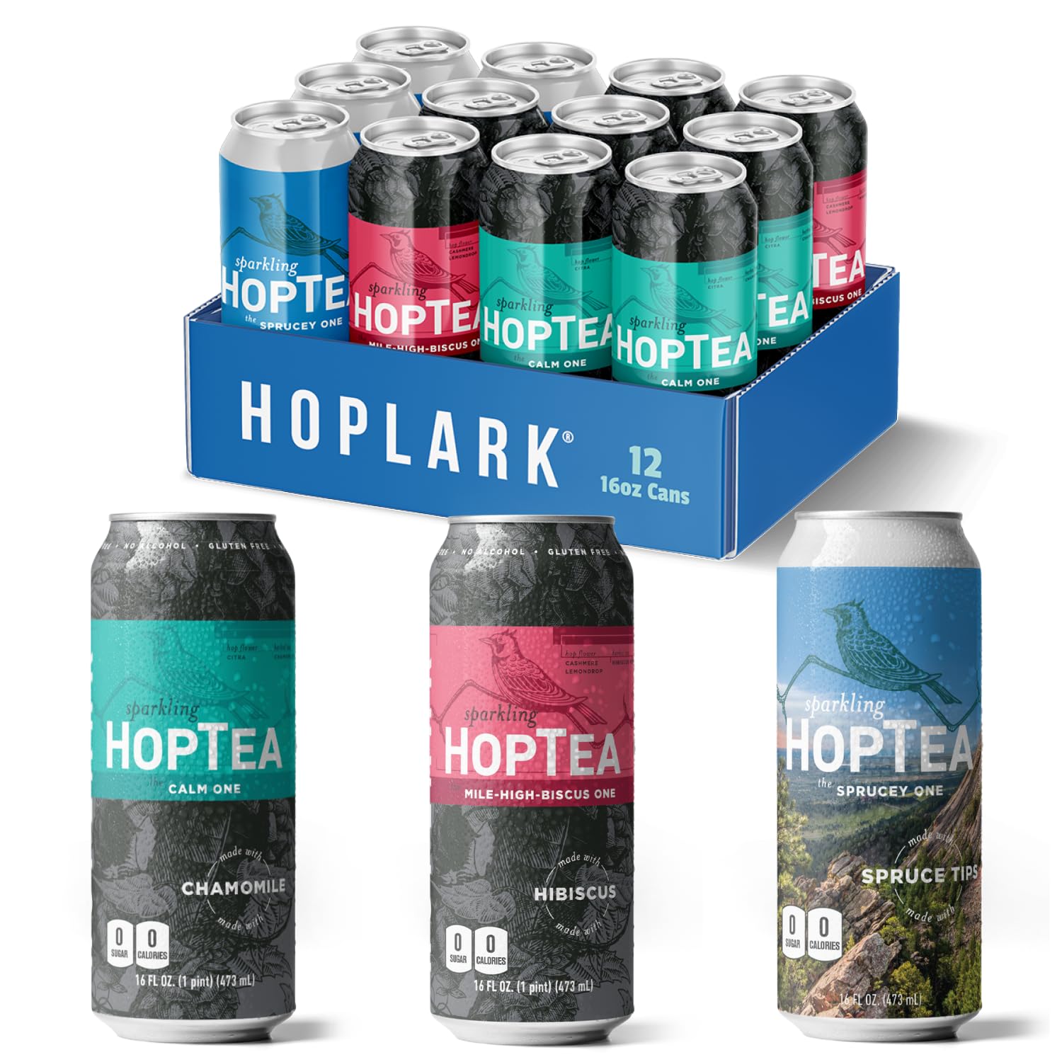 HOPLARK Sparkling HopTea Relax Pack for Mindful Sipping