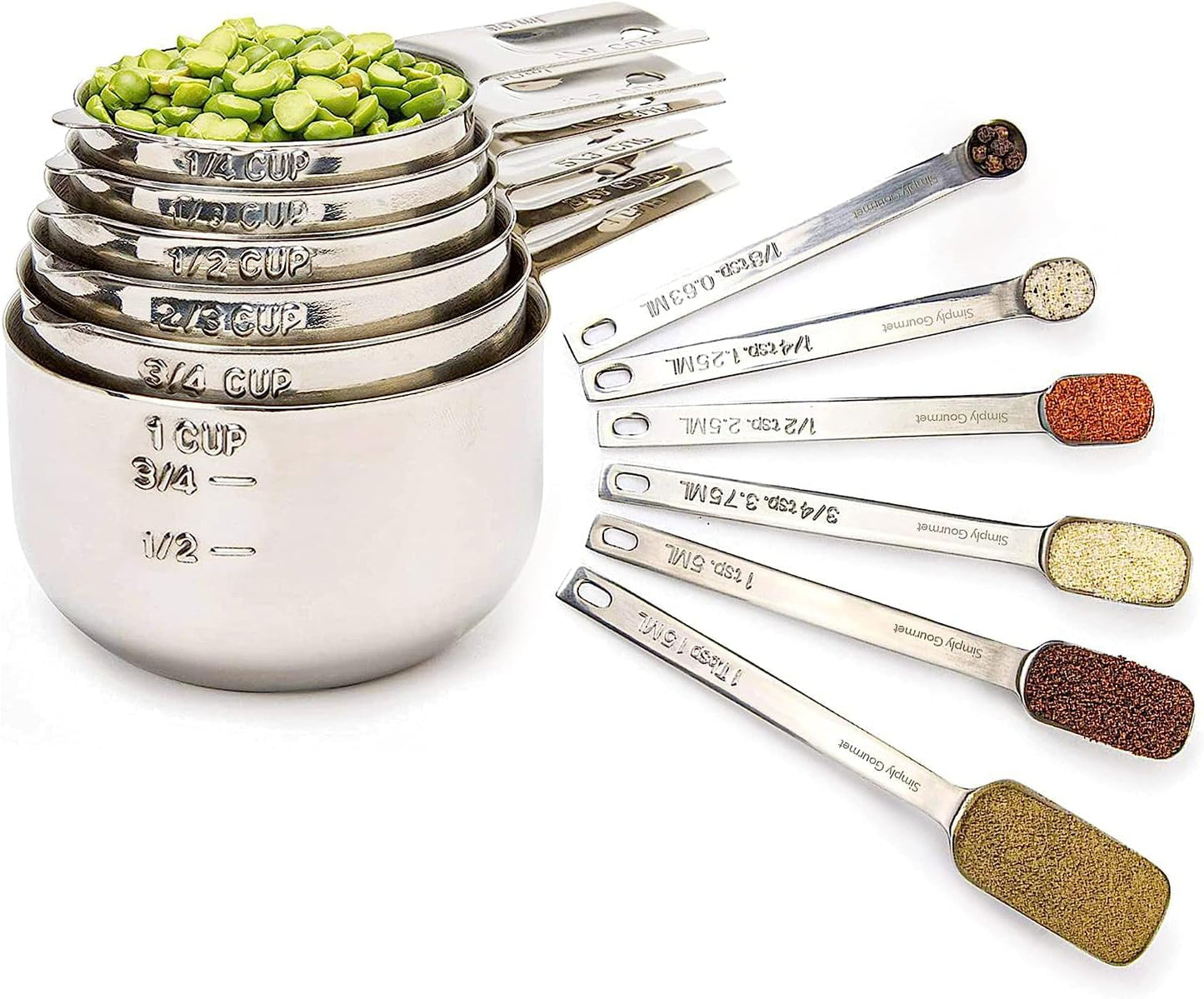 Simply Gourmet Measuring Cups and Spoons Set for Every Kitchen