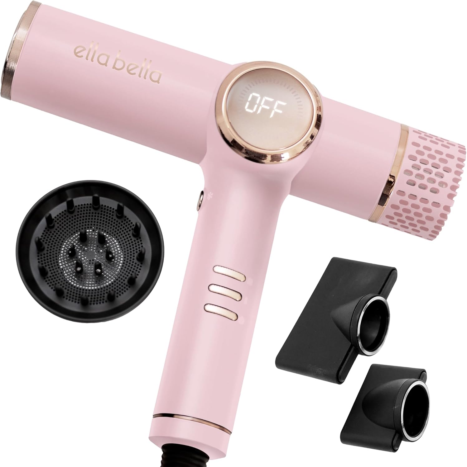 ELLA BELLA Ionic Hair Dryer: Fast Drying, Low Noise