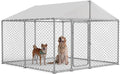 Heavy Duty Outdoor Dog Kennel with Waterproof Cover - Secure