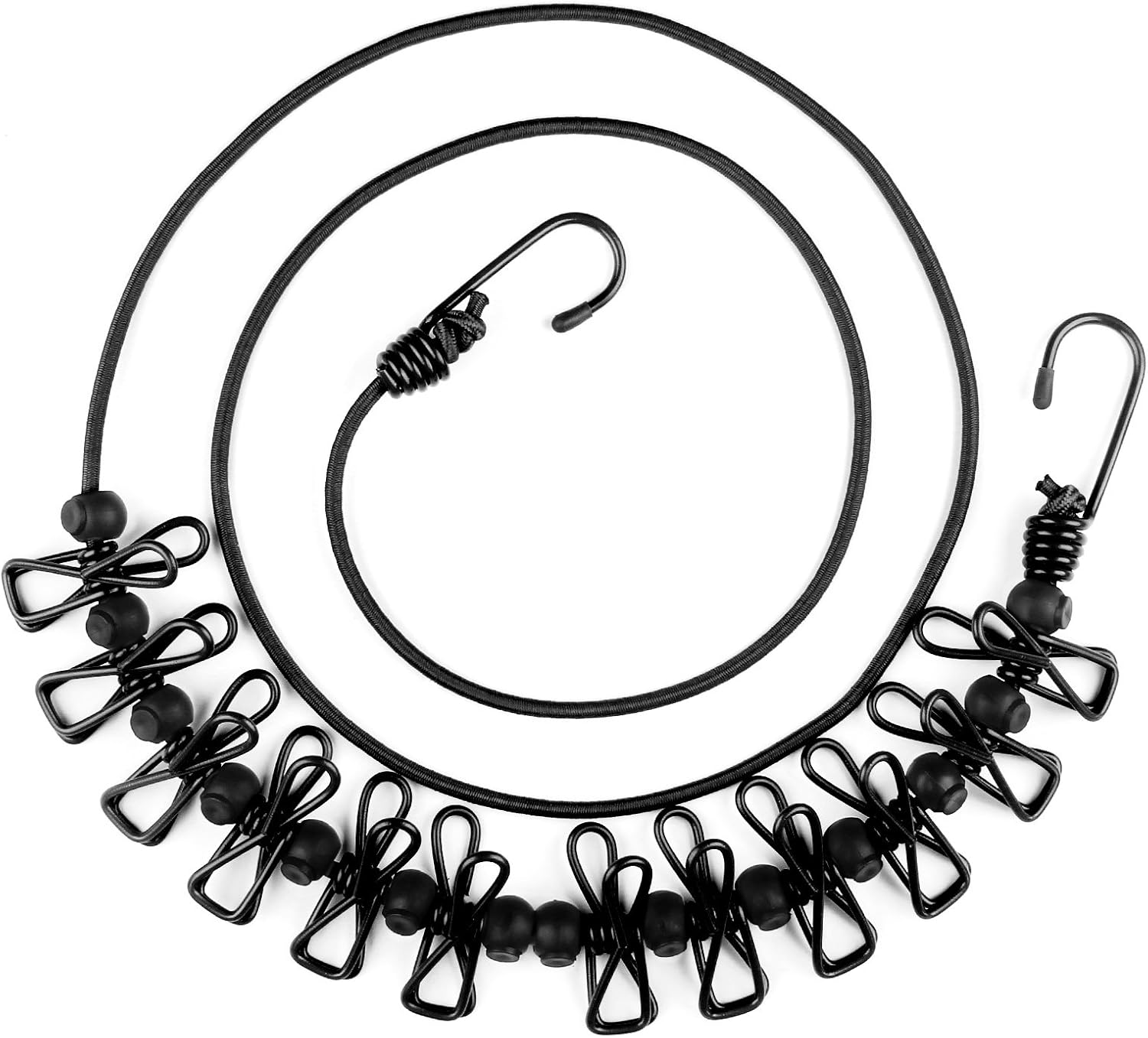 Compact Portable Clothesline with 12 Clothespins - Travel & Camping Essential by HAWATOUR
