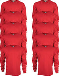 Gildan Ultra Cotton Long Sleeve T-Shirt Multipack - Heavyweight its