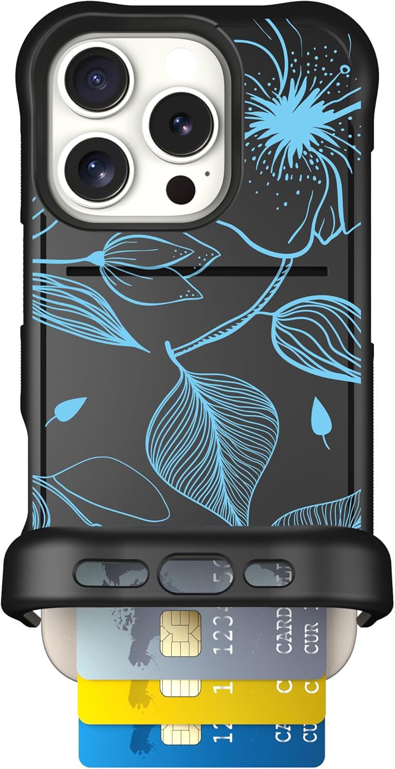Scooch iPhone 16 Pro Case with Card Holder and Drop Protection