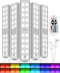 Under Cabinet Lighting 5 Pack 48 LED Under Counter Lights - Dimmable