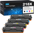 218X Toner Cartridges 4 Pack Compatible for HP 218X - High Yield